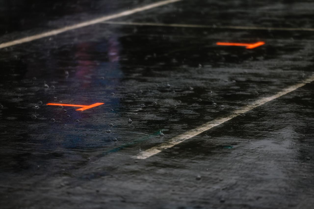 A wet pit lane - Big Machine Music City Grand Prix - By: Joe Skibinski -- Photo by: Joe Skibinski