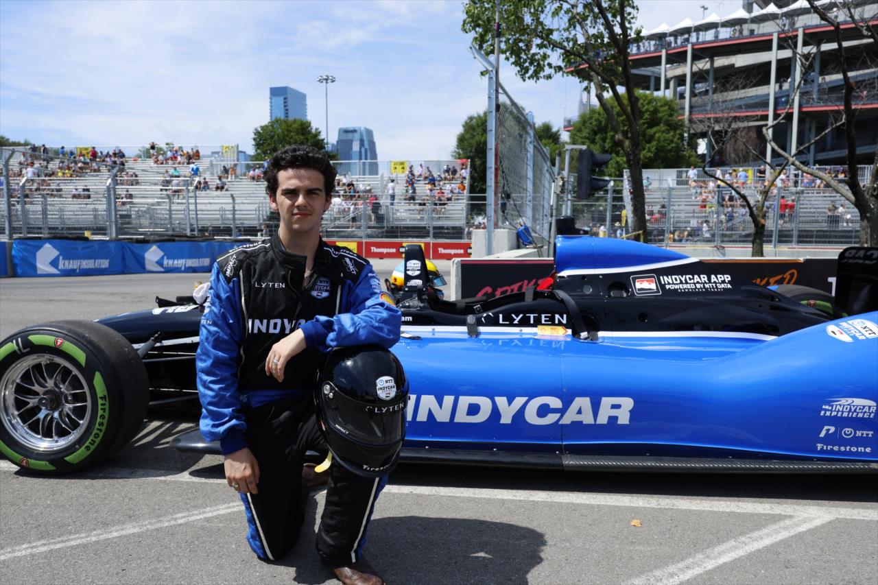 Jack Dylan Grazer prior to riding in the Fastest Seat in Sports - Big Machine Music City Grand Prix - By: Chris Jones -- Photo by: Chris Jones