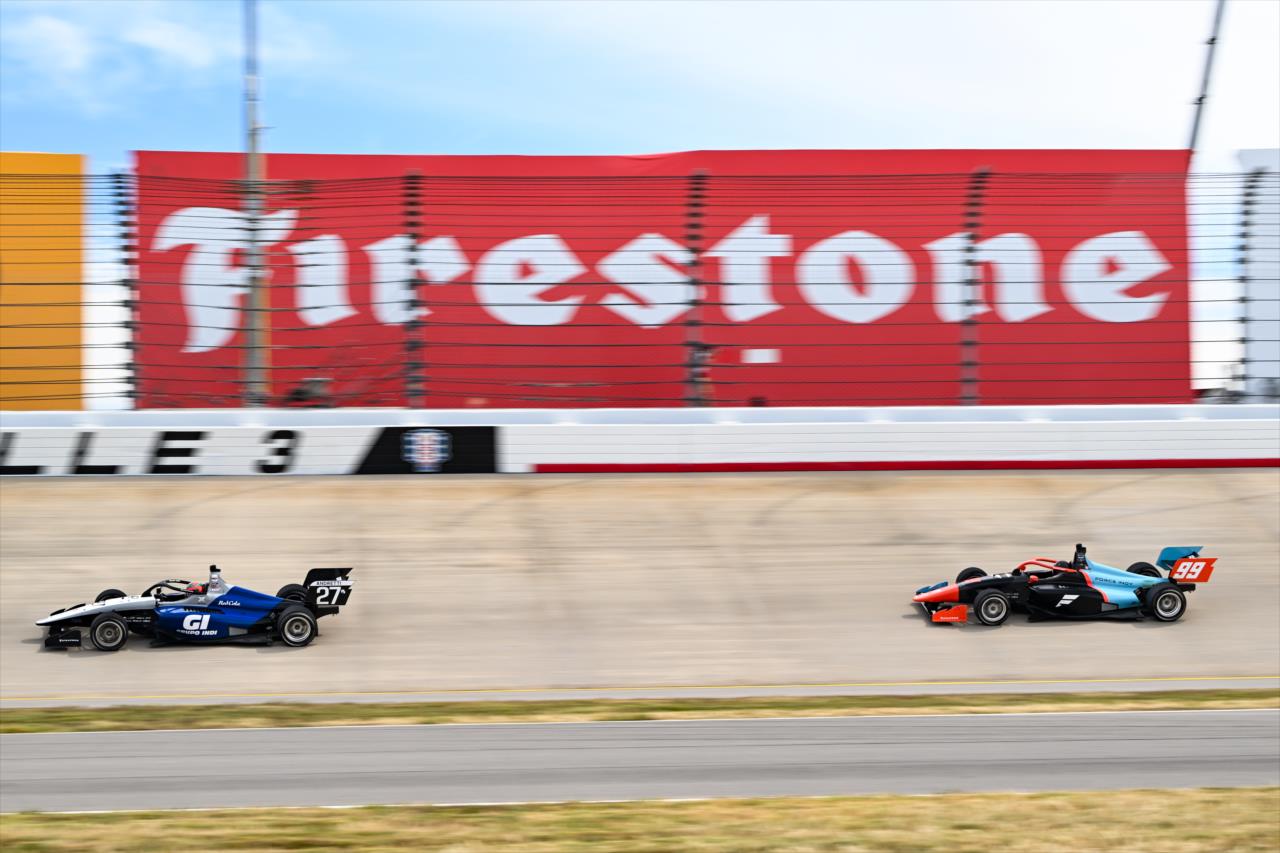 Salvador de Alba and Myles Rowe - INDY NXT by Firestone Music City Grand Prix - By: James Black -- Photo by: James  Black