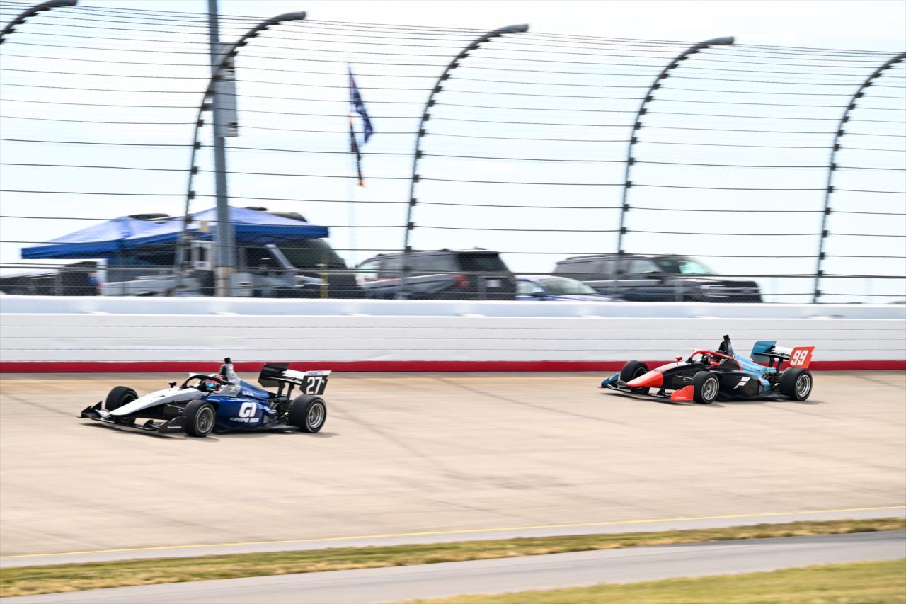 Salvador de Alba and Myles Rowe - INDY NXT by Firestone Music City Grand Prix - By: James Black -- Photo by: James  Black