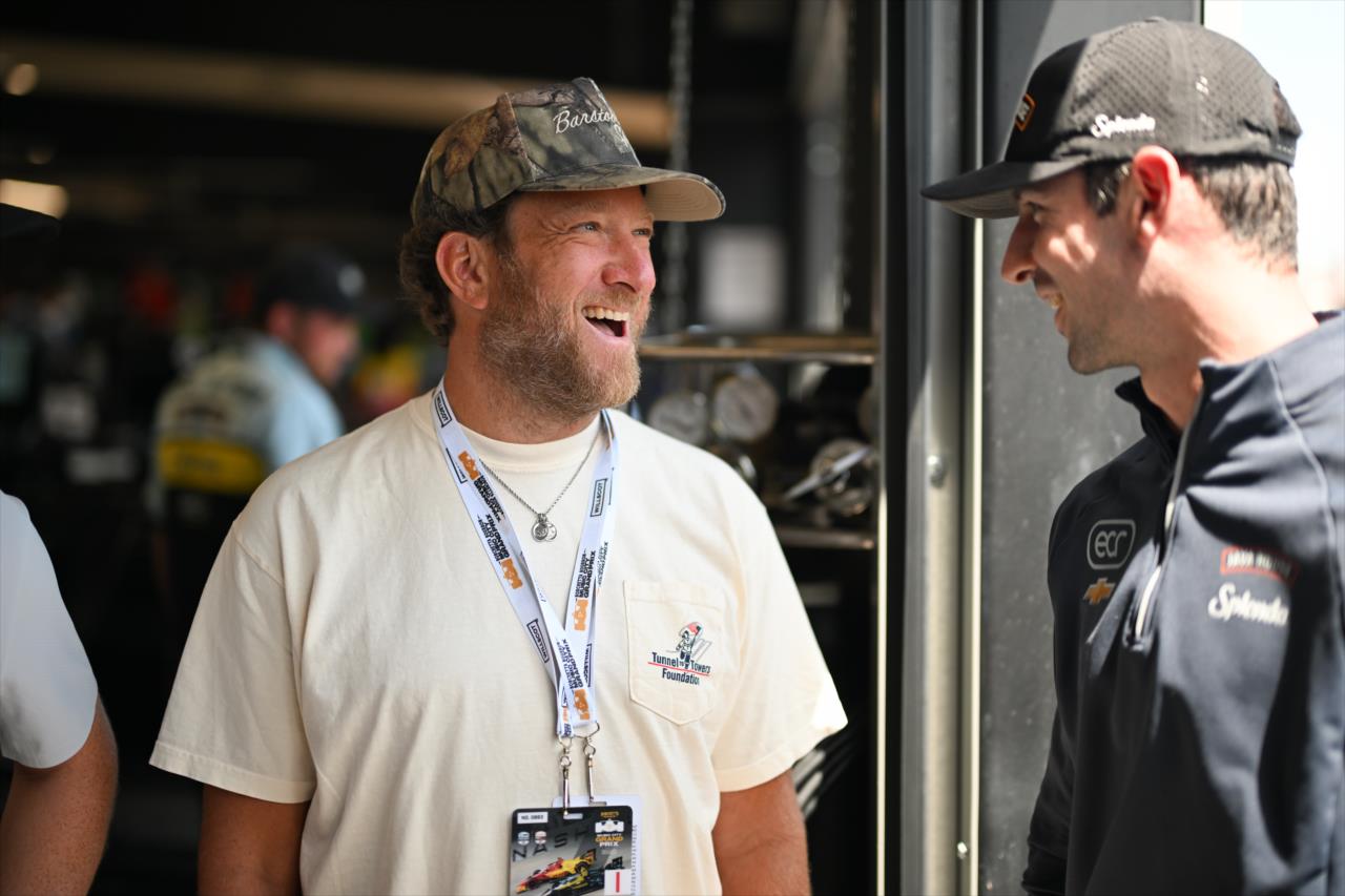 Dave Portnoy and Alexander Rossi - Borchetta Bourbon Music City Grand Prix - By: James Black -- Photo by: James  Black