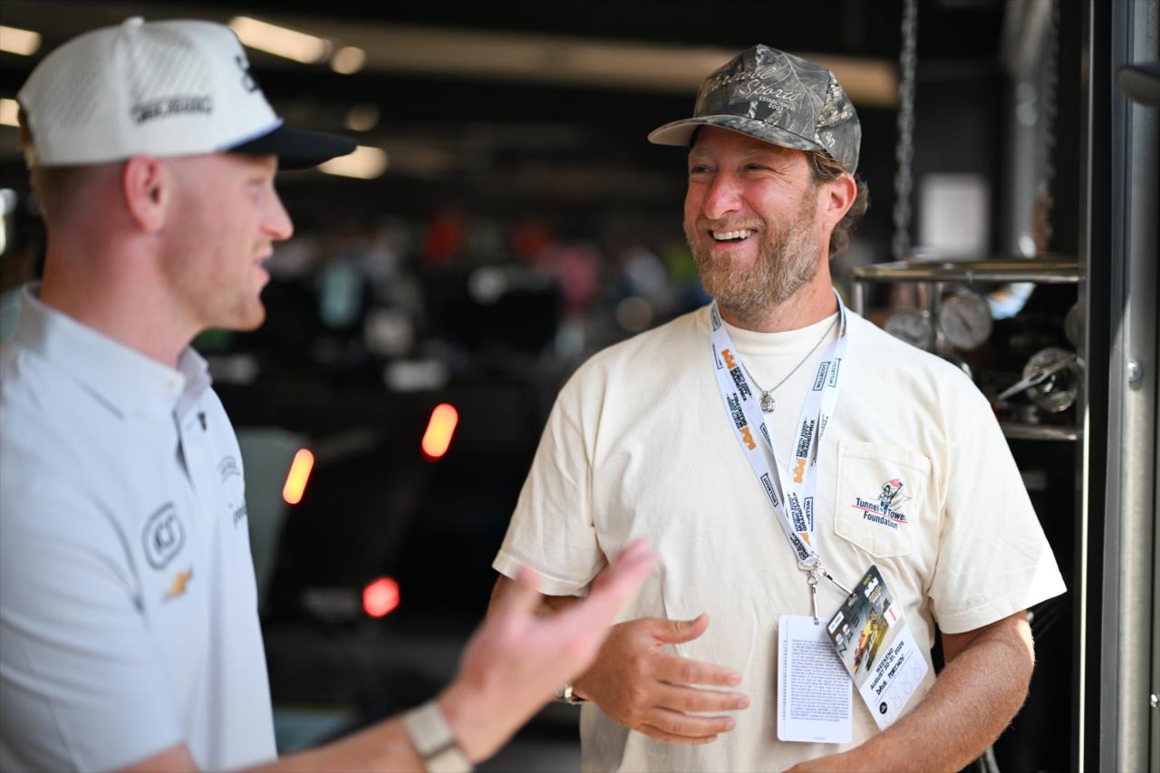 Christian Rasmussen and Dave Portnoy - Borchetta Bourbon Music City Grand Prix - By: James Black -- Photo by: James  Black