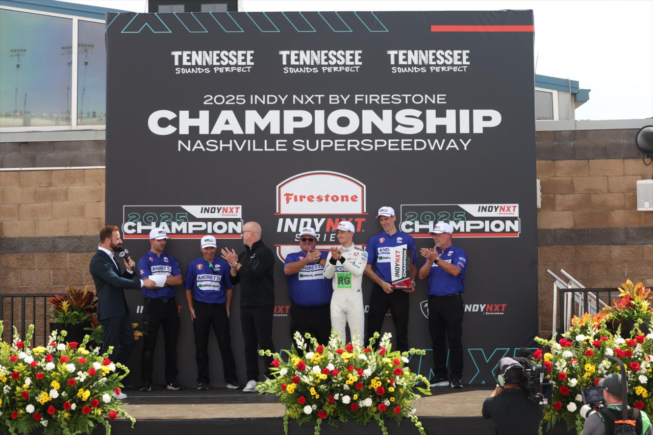 Dennis Hauger and team - INDY NXT by Firestone Music City Grand Prix - By: Joe Skibinski -- Photo by: Joe Skibinski