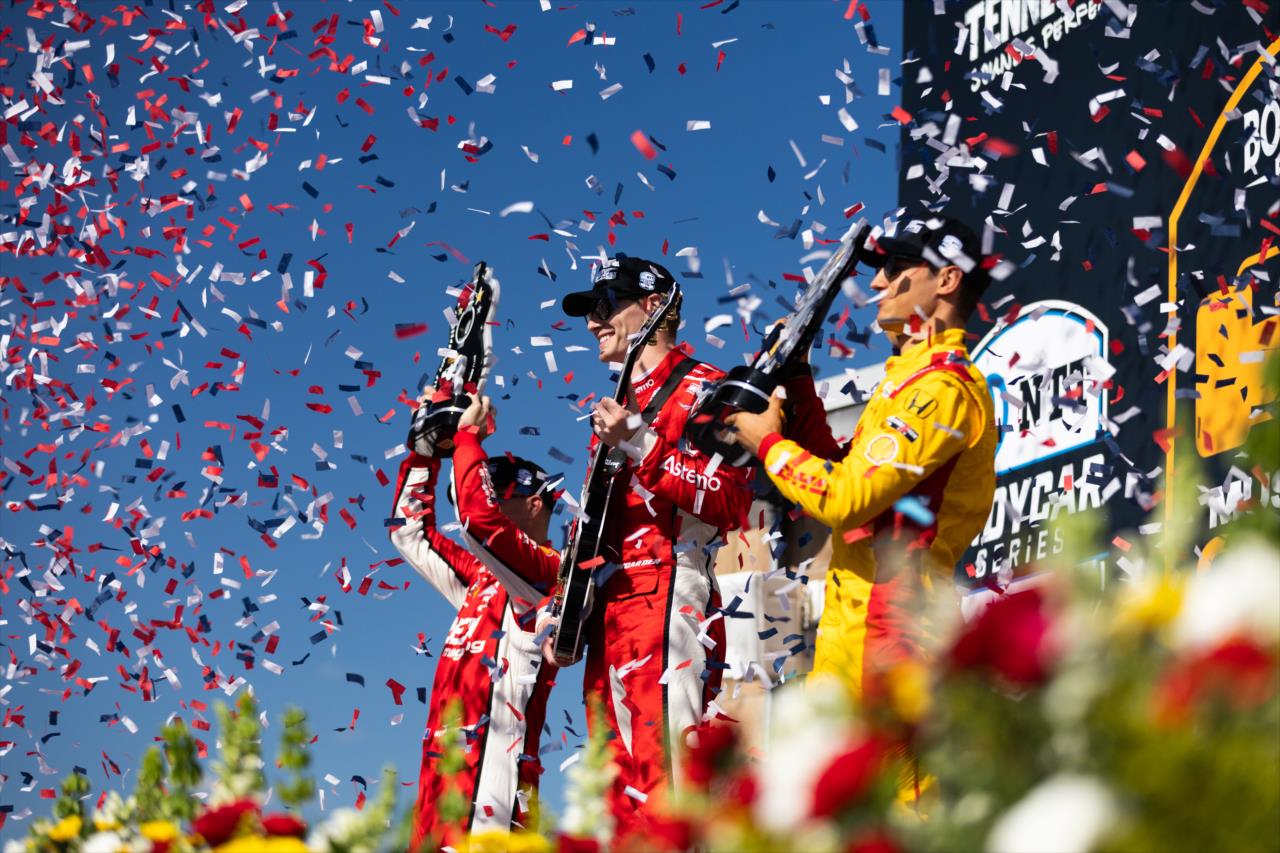 Scott McLaughlin, Josef Newgarden and Alex Palou - Borchetta Bourbon Music City Grand Prix - By: Travis Hinkle -- Photo by: Travis Hinkle