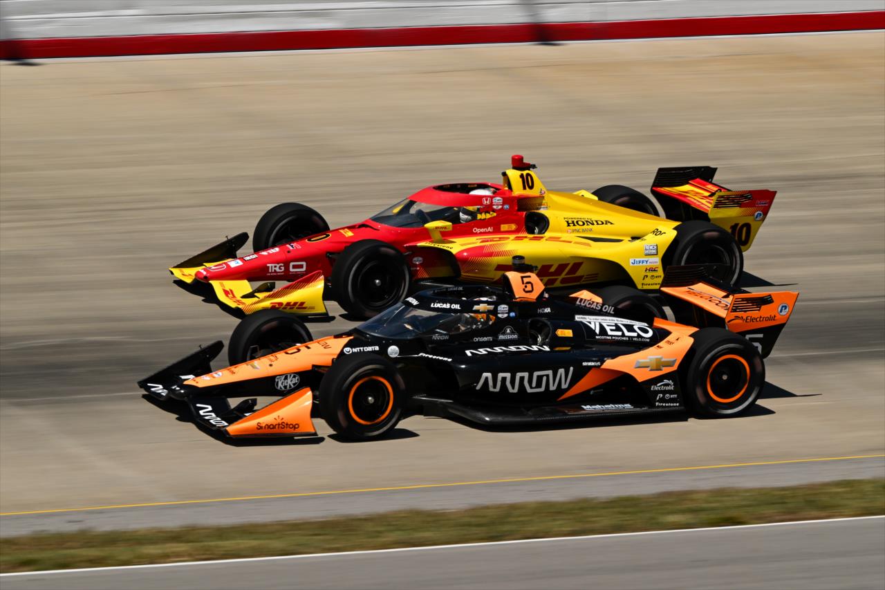 Alex Palou and Pato O'Ward - Borchetta Bourbon Music City Grand Prix - By: James Black -- Photo by: James  Black