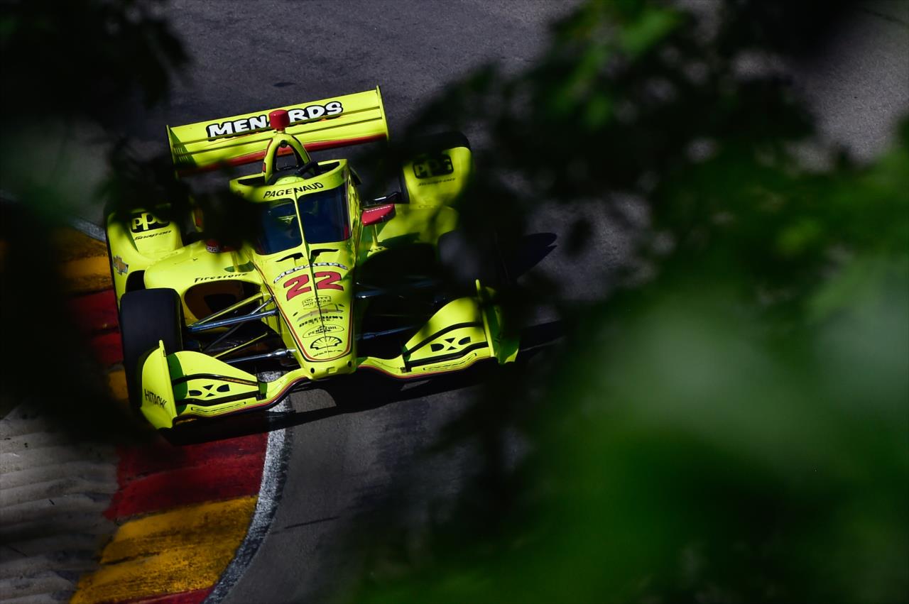 Simon Pagenaud on Day 1 of the REV Group Grand Prix at Road America Saturday, July 11, 2020 -- Photo by: Chris Owens