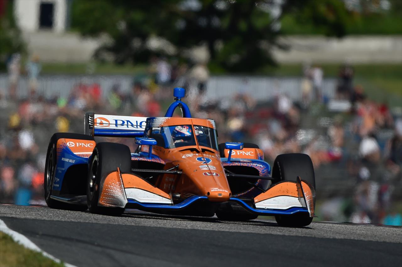 Scott Dixon on track for the REV Group Grand Prix Race 1 at Road America Saturday, July 11, 2020 -- Photo by: Chris Owens