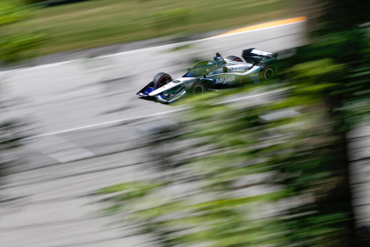 Takuma Sato on Day 1 of the REV Group Grand Prix at Road America Saturday, July 11, 2020 -- Photo by: Chris Owens