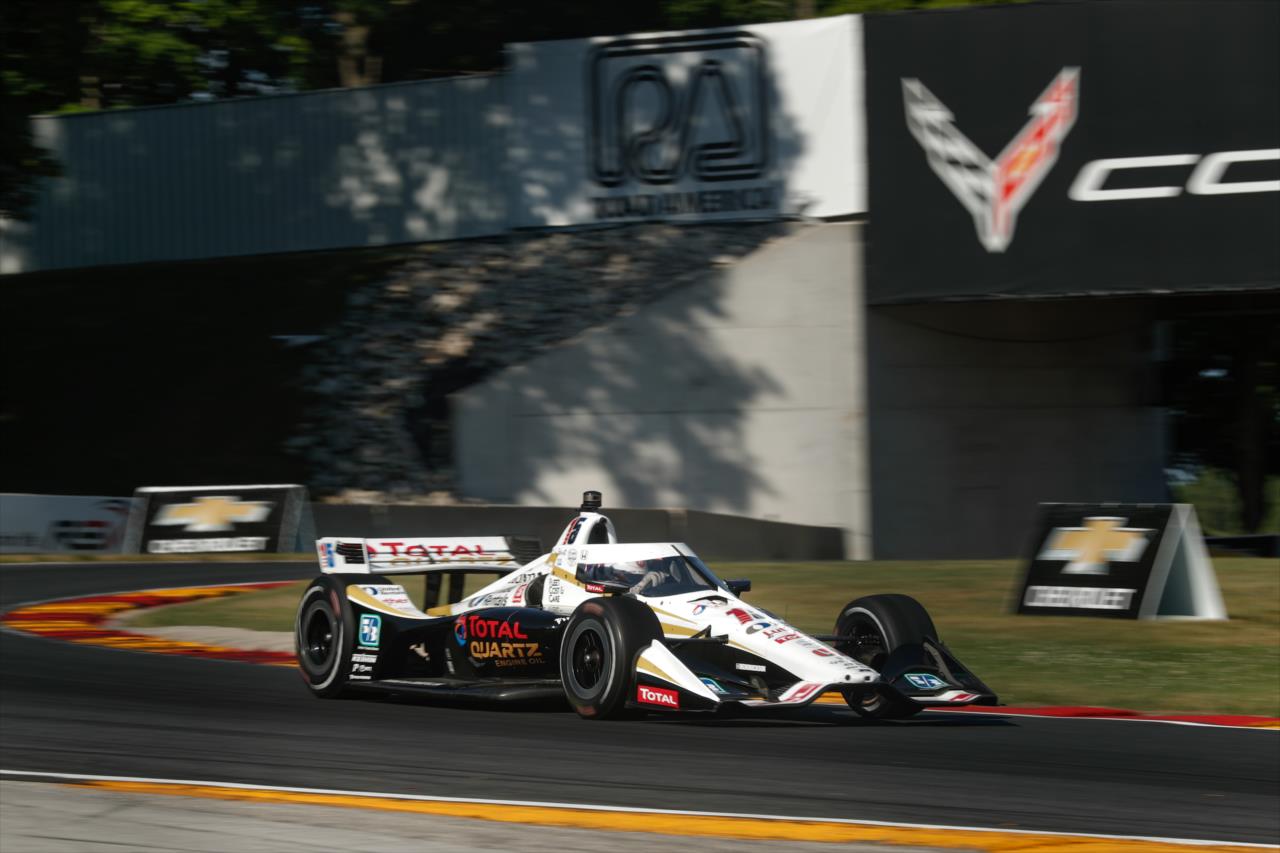 Graham Rahal on track for the REV Group Grand Prix Race 1 at Road America Saturday, July 11, 2020 -- Photo by: Chris Owens