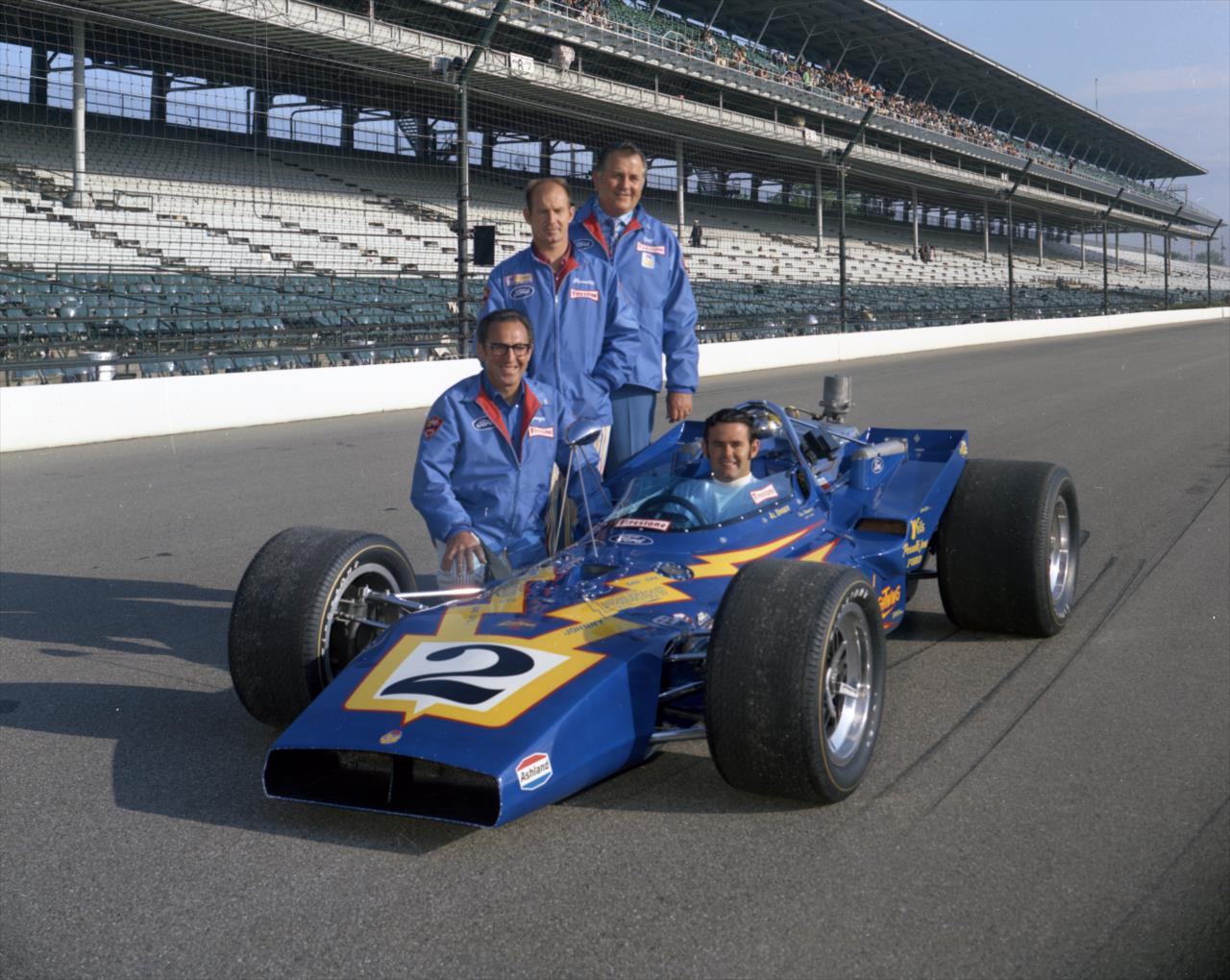 Al Unser won his first Indianapolis 500 in 1970 with Vel's Parnelli Racing. Legendary mechanic George Bignotti oversaw Unser's car.