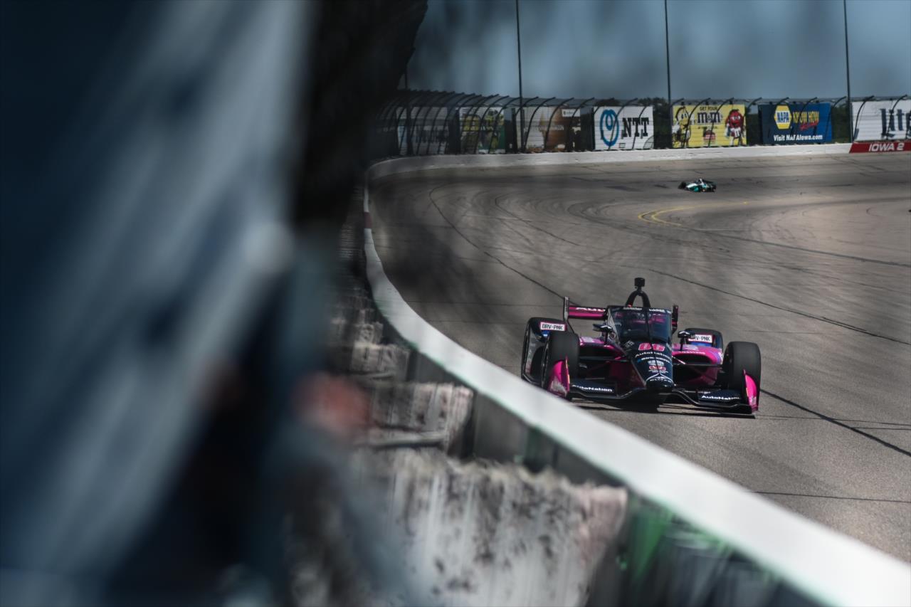 Helio Castroneves - Iowa Speedway Test - By: James Black -- Photo by: James  Black