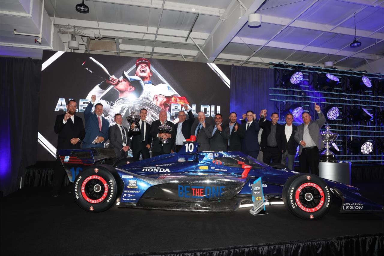 Alex Palou and his Chip Ganassi Racing team - 2023 NTT INDYCAR SERIES Championship Celebration - By: Chris Owens -- Photo by: Chris Owens