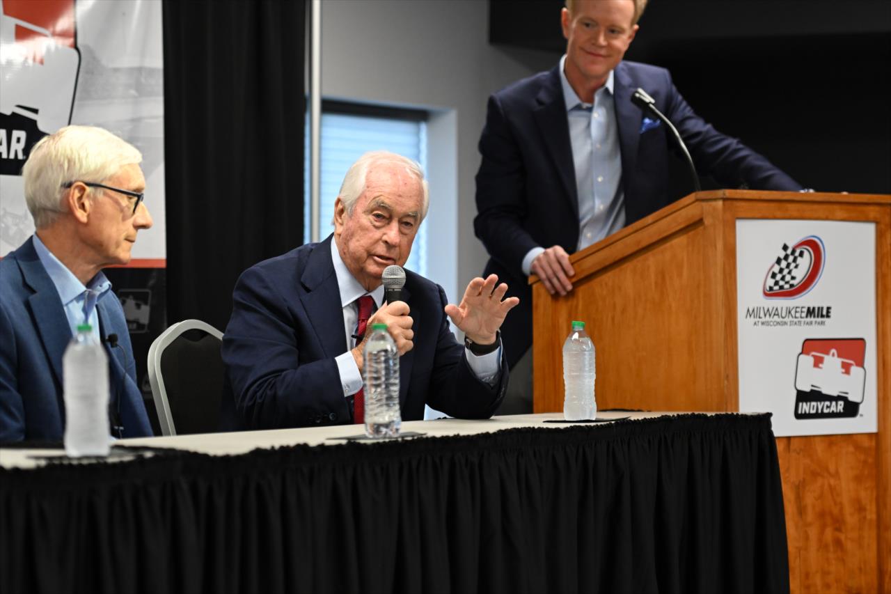 Roger Penske - INDYCAR Announces a Return to the Milwaukee Mile in 2024 - By: James Black -- Photo by: James  Black