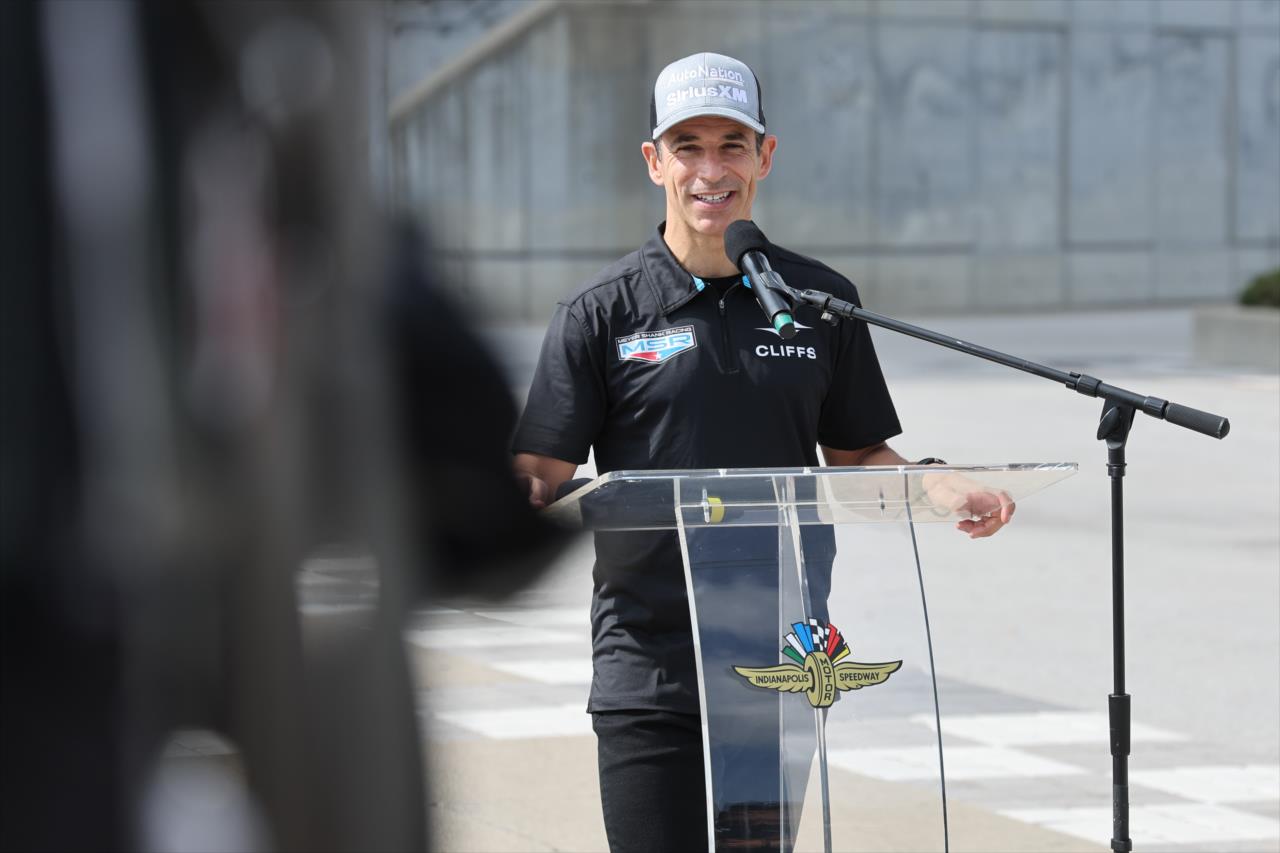 Helio Castroneves unveils Cliffs livery for 108th running of the Indianapolis 500 - Monday, March 4, 2024.