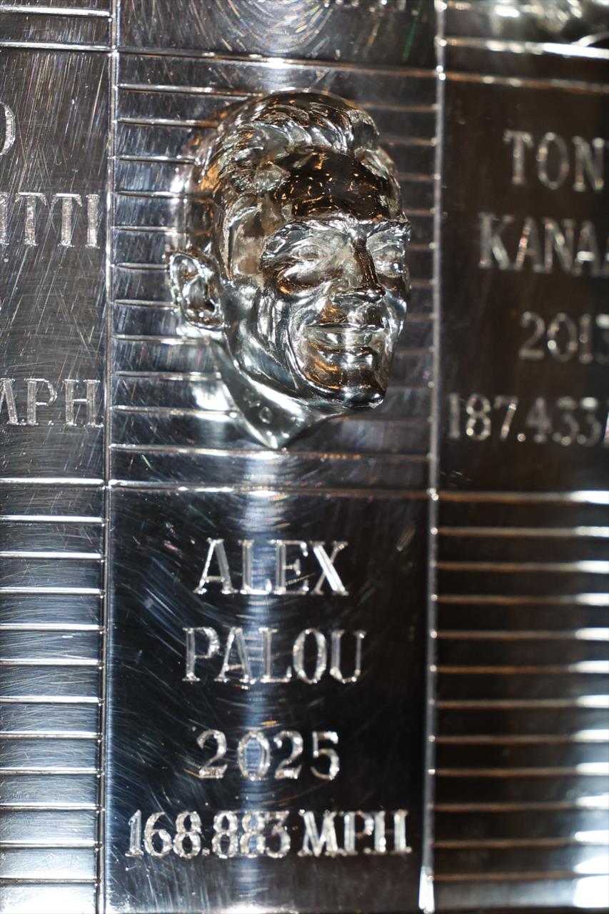 Alex Palou's Likeness Unveiled on Borg-Warner Trophy - Photo by: Chris Owens -- Photo by: Chris Owens