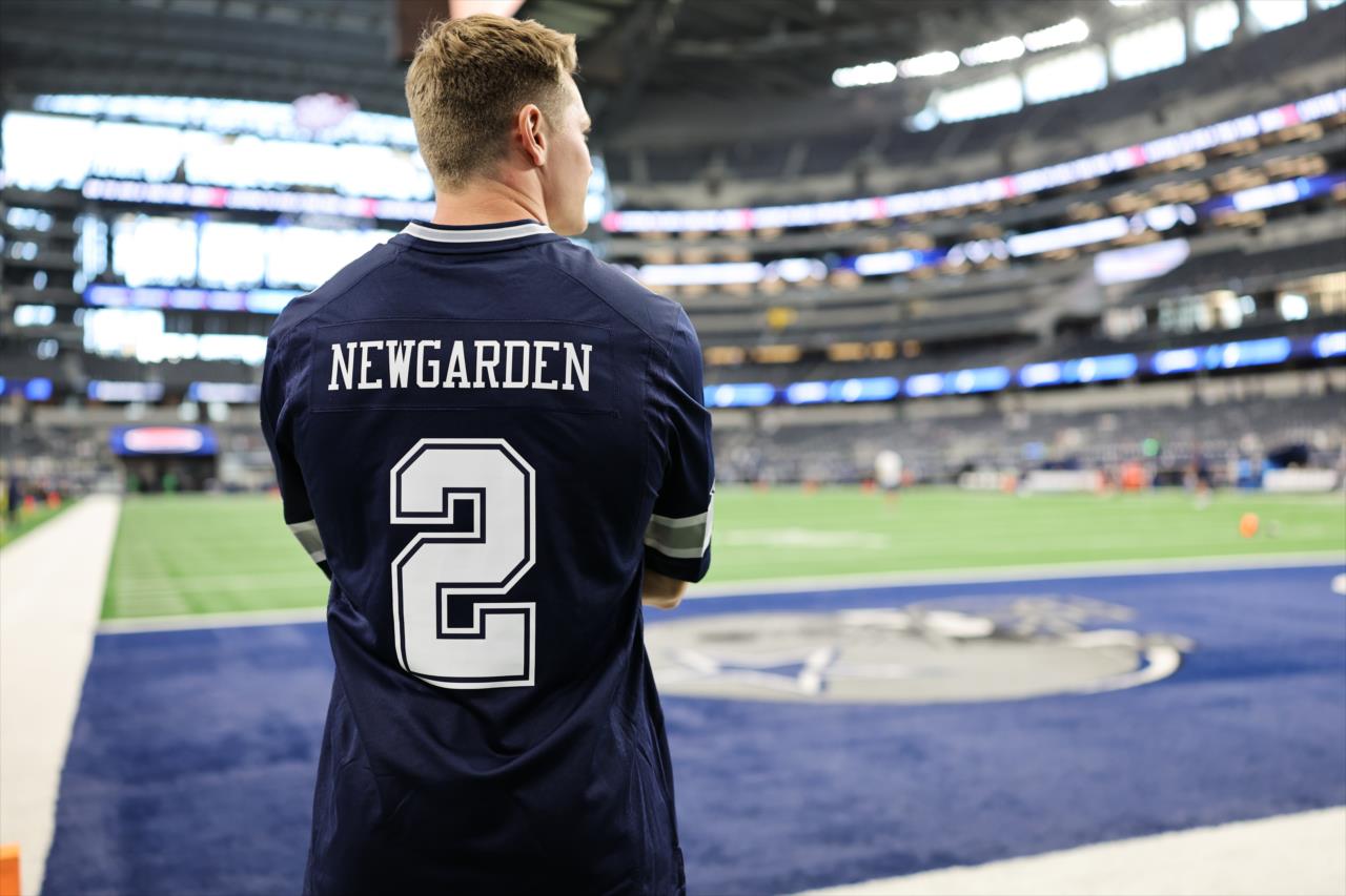 Newgarden at Cowboys–Eagles - Photo By: Chris Owens -- Photo by: Chris Owens