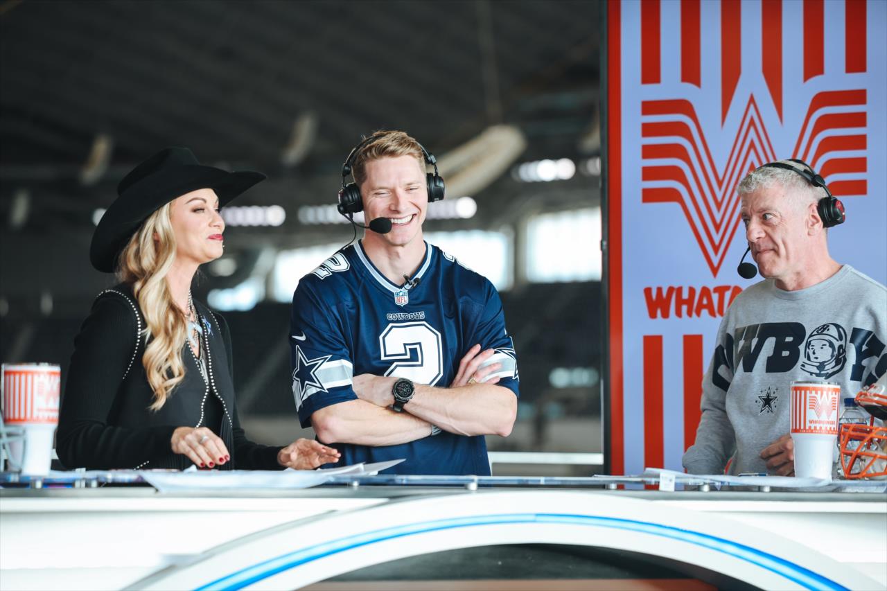 Josef Newgarden at Cowboys–Eagles - Photo By: Chris Owens -- Photo by: Chris Owens