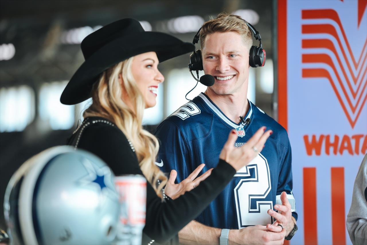 Josef Newgarden at Cowboys–Eagles - Photo By: Chris Owens -- Photo by: Chris Owens