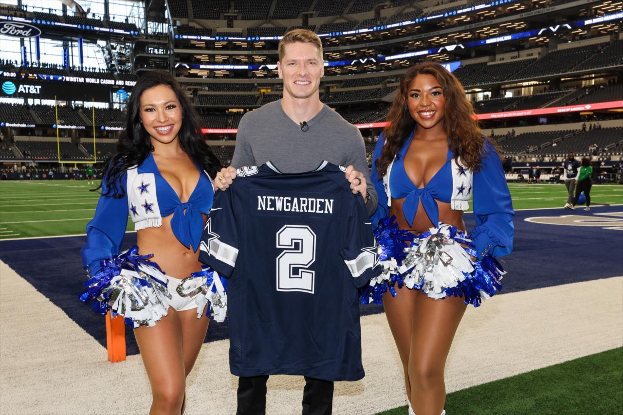 Josef Newgarden at Cowboys–Eagles - Photo By: Chris Owens -- Photo by: Chris Owens
