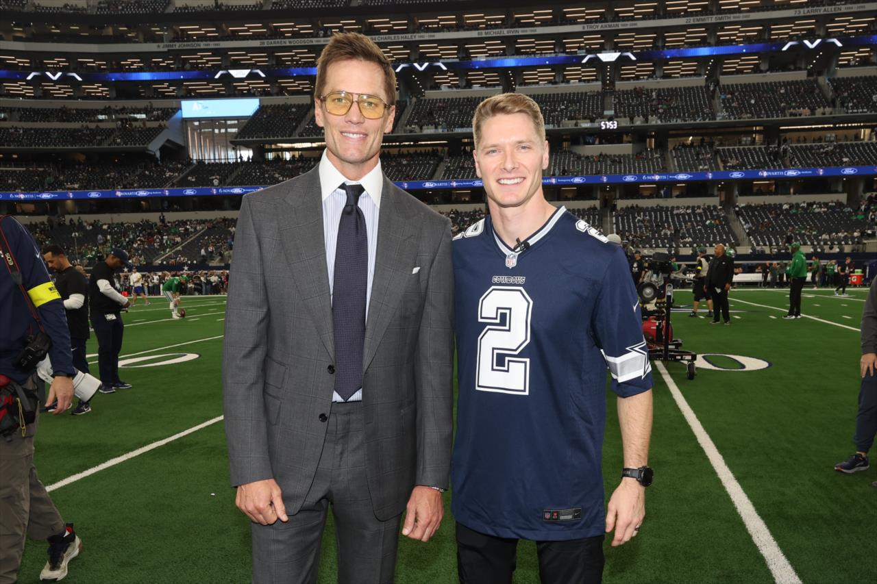 Josef Newgarden at Cowboys–Eagles - Photo By: Chris Owens -- Photo by: Chris Owens