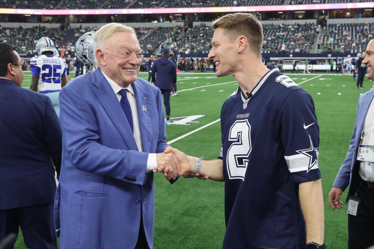 Josef Newgarden at Cowboys–Eagles - Photo By: Chris Owens -- Photo by: Chris Owens