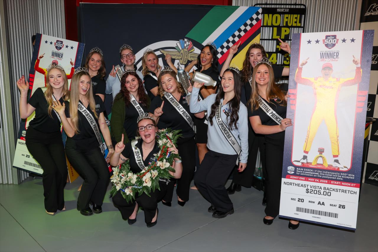 Alex Palou Unveils 110th Indianapolis 500 Ticket - Photo By: Chris Owens -- Photo by: Chris Owens