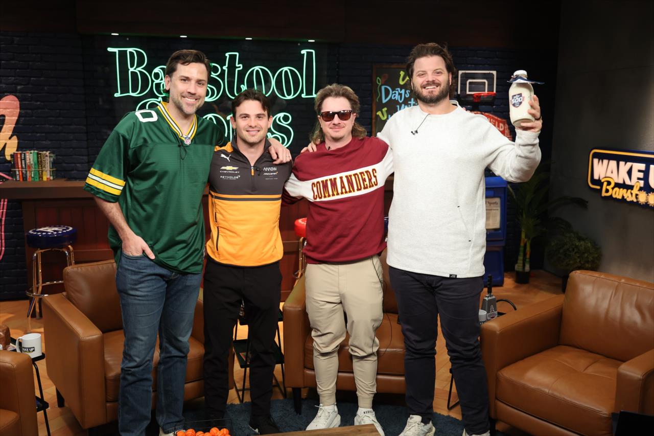 Pato O’Ward Visits Barstool Sports - Photo By: Chris Owens -- Photo by: Chris Owens