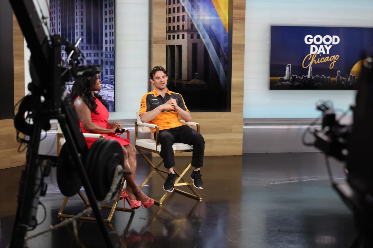 Pato O’Ward Visits Good Day Chicago- Photo By: Chris Owens -- Photo by: Chris Owens