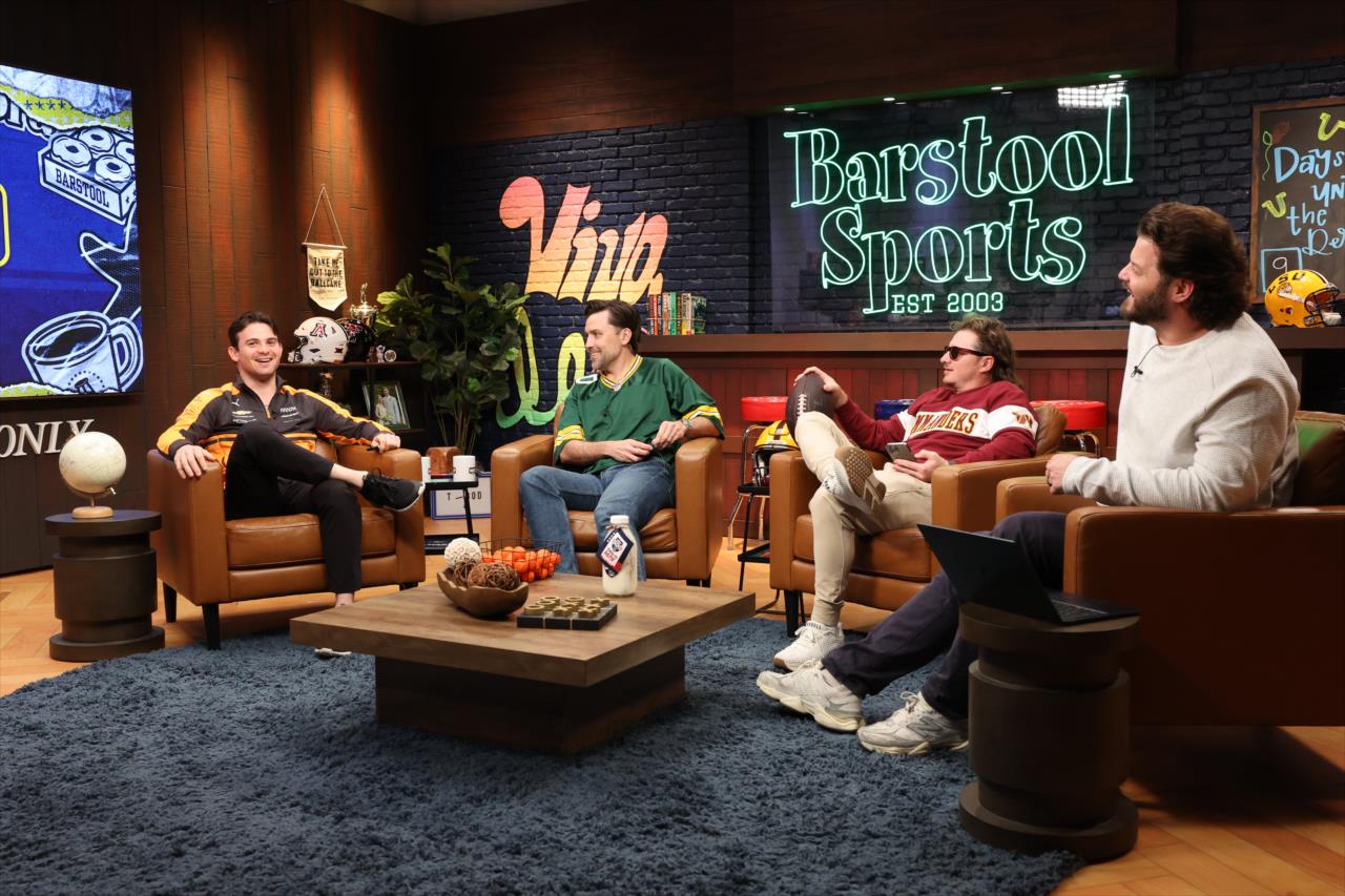 Pato O’Ward Visits Barstool Sports - Photo By: Chris Owens -- Photo by: Chris Owens