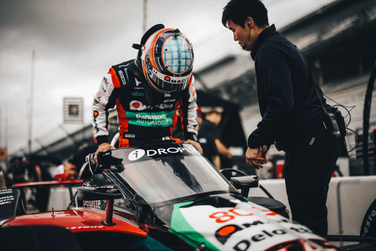 Takuma Sato - Indianapolis 500 Open Test - By: Chris Owens -- Photo by: Chris Owens