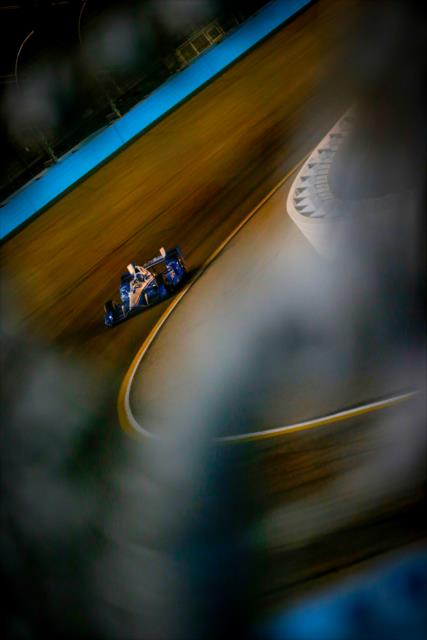 Simon Pagenaud rolls into Turn 1 during the Phoenix Open Test at Phoenix International Raceway -- Photo by: Shawn Gritzmacher