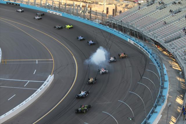Mikhail Aleshin spins in Turn 1 during the Desert Diamond West Valley Phoenix Grand Prix -- Photo by: Richard Dowdy