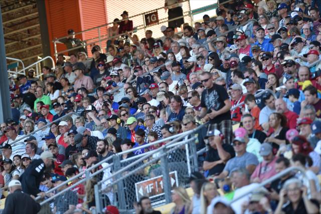 Fans get ready for action at Phoenix Raceway -- Photo by: Chris Owens