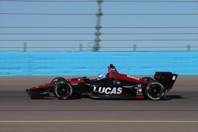 Robert Wickens on course during the rookie oval test at ISM Raceway -- Photo by: Chris Jones