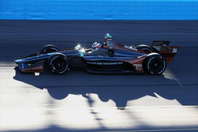 Zach Veach on course during the rookie oval test at ISM Raceway -- Photo by: Chris Jones