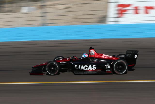 Robert Wickens rolls into Turn 4 during the afternoon open test session at ISM Raceway -- Photo by: Chris Jones
