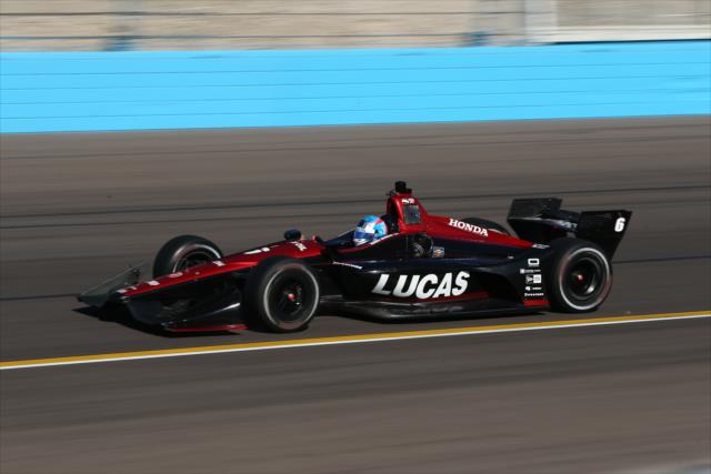 Robert Wickens hits the apex of Turn 4 during the afternoon open test session at ISM Raceway -- Photo by: Chris Jones