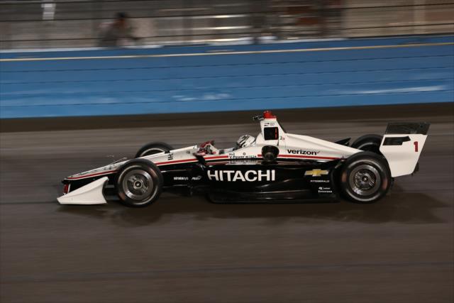 Josef Newgarden on course during the evening open test session at ISM Raceway -- Photo by: Chris Jones