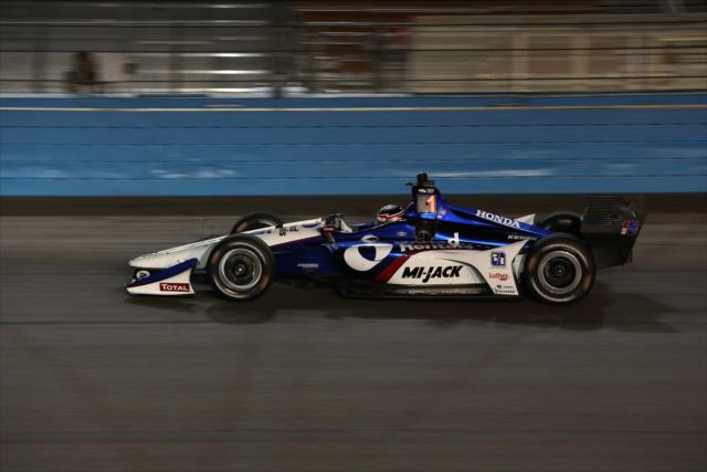 Graham Rahal on course during the evening open test session at ISM Raceway -- Photo by: Chris Jones