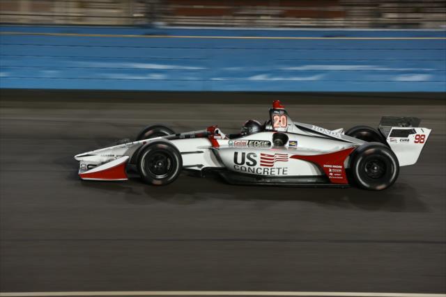 Marco Andretti on course during the evening open test session at ISM Raceway -- Photo by: Chris Jones