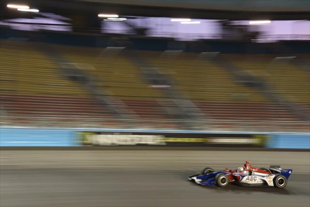 Matheus 'Matt' Leist streaks through Turn 1 during the evening open test session at ISM Raceway -- Photo by: John Cote