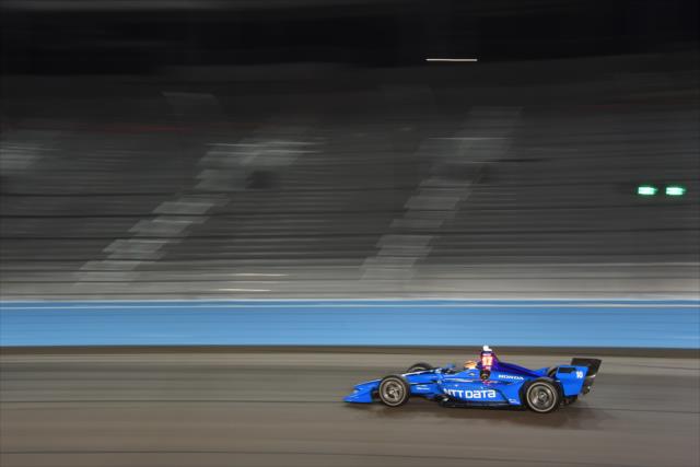 Ed Jones streaks through Turn 2 during the evening open test session at ISM Raceway -- Photo by: John Cote