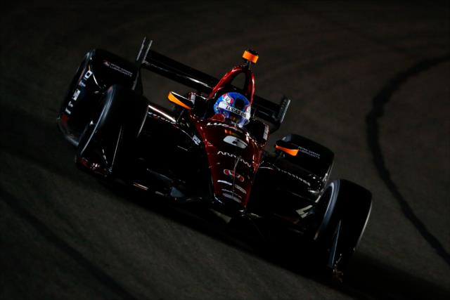 Robert Wickens sails into Turn 1 during the evening open test session at ISM Raceway -- Photo by: Joe Skibinski