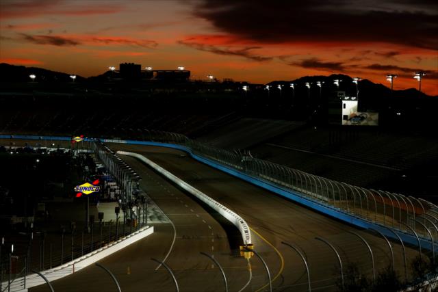 A beautiful Arizona sunset over ISM Raceway during the evening open test session -- Photo by: Chris Jones