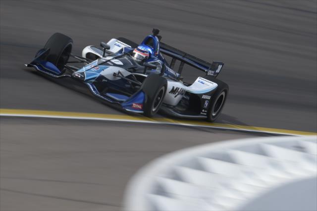 Takuma Sato sails through Turn 1 during the afternoon test session at ISM Raceway -- Photo by: Chris Owens