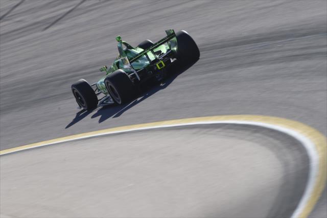 Spencer Pigot sails into Turn 1 during the afternoon open test session at ISM Raceway -- Photo by: Chris Owens