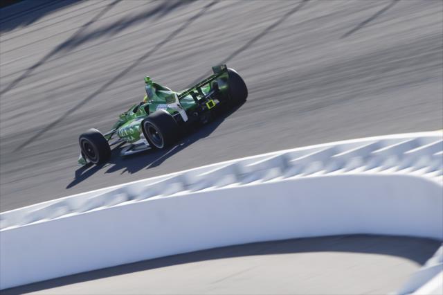 Spencer Pigot sails through Turn 1 during the afternoon open test session at ISM Raceway -- Photo by: Chris Owens