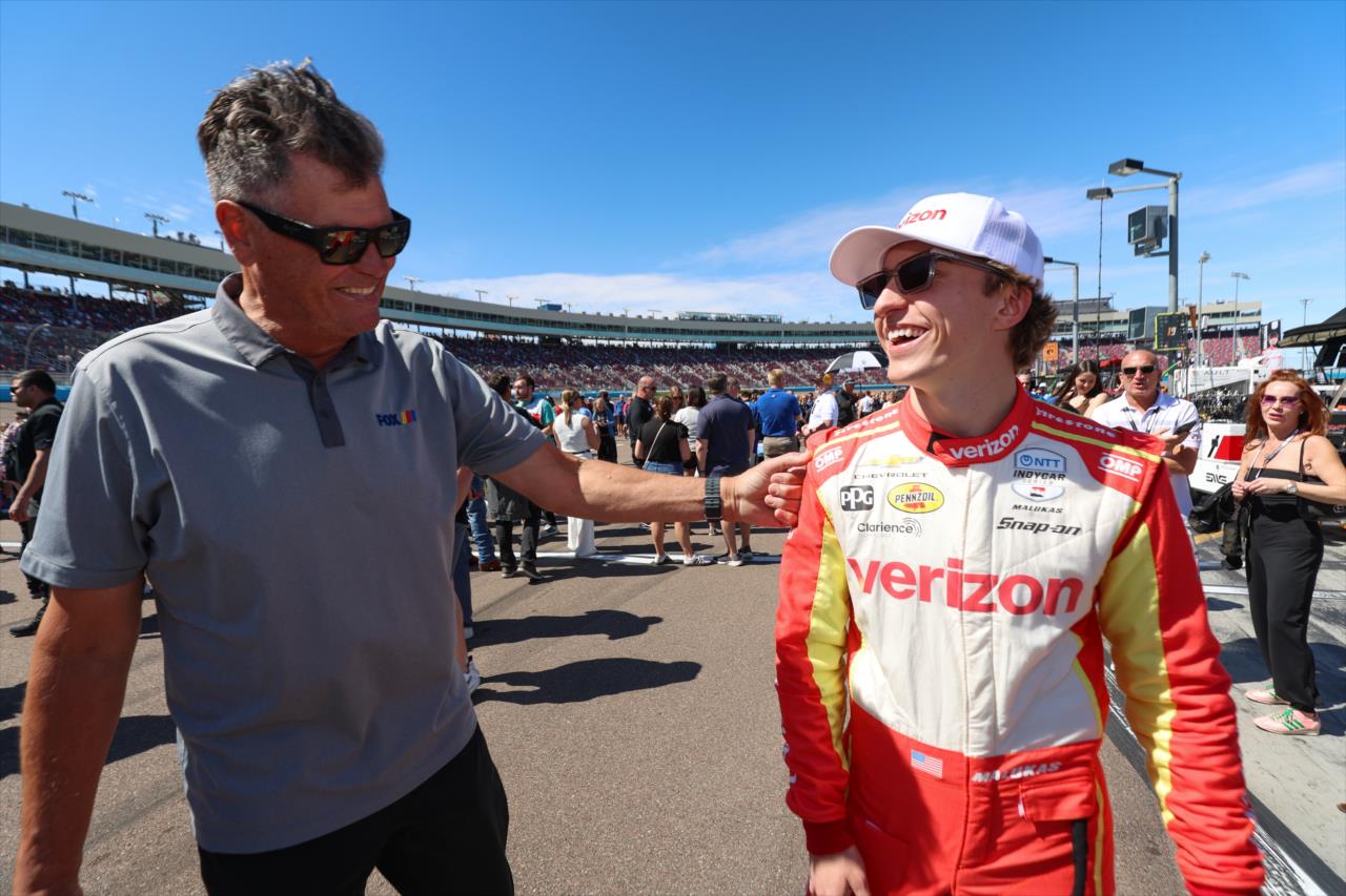 Michael Waltrip and David Malukas - Good Ranchers 250 - By: Joe Skibinski -- Photo by: Joe Skibinski