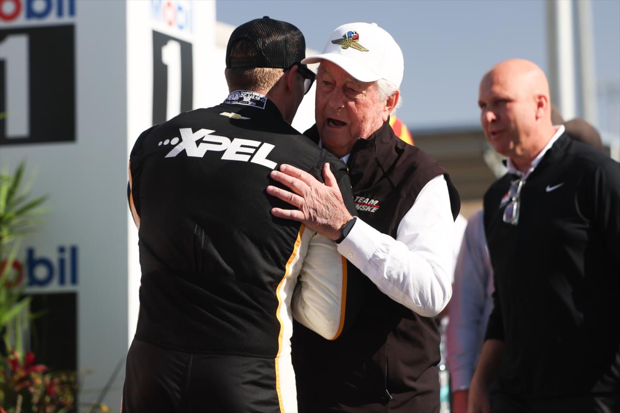 Josef Newgarden and Roger Penske - Good Ranchers 250 - By: Joe Skibinski -- Photo by: Joe Skibinski