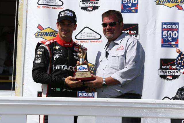 Helio Castroneves and Brandon Igdalsky -- Photo by: Chris Jones